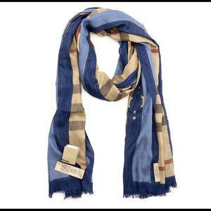 NWT Burberry Modal Cashmere Haymarket Scarf